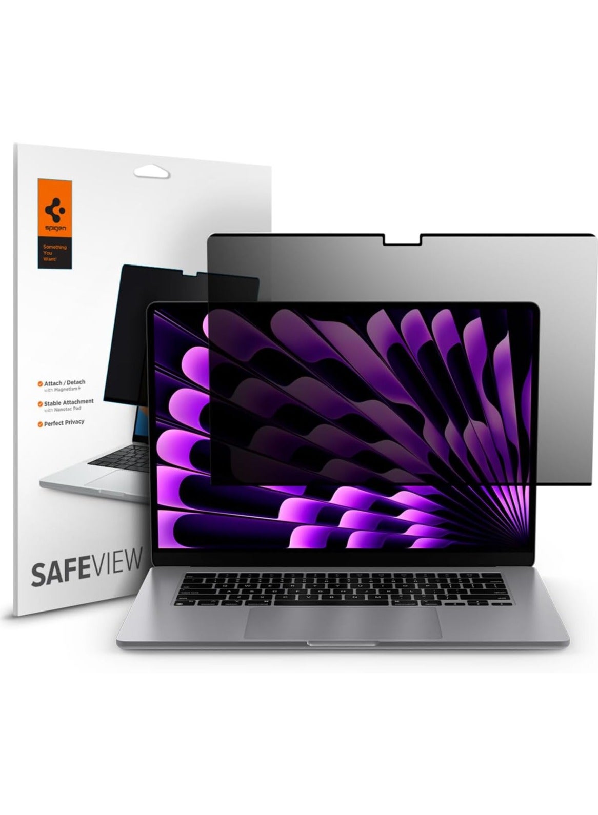 Compare MacBook Air 15 inch Privacy Filter Screen Protector Film SafeView M4 2025  M3 2024  M2 2023 Snap on install  Removable at KSA Price