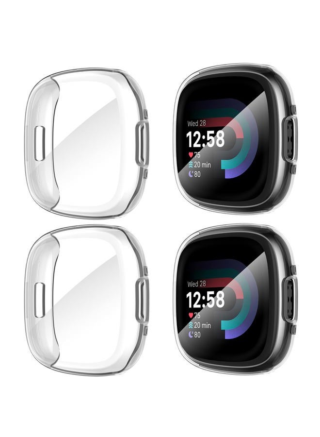 [4-Pack] Suoman for Fitbit Sense 2 /Versa 4…