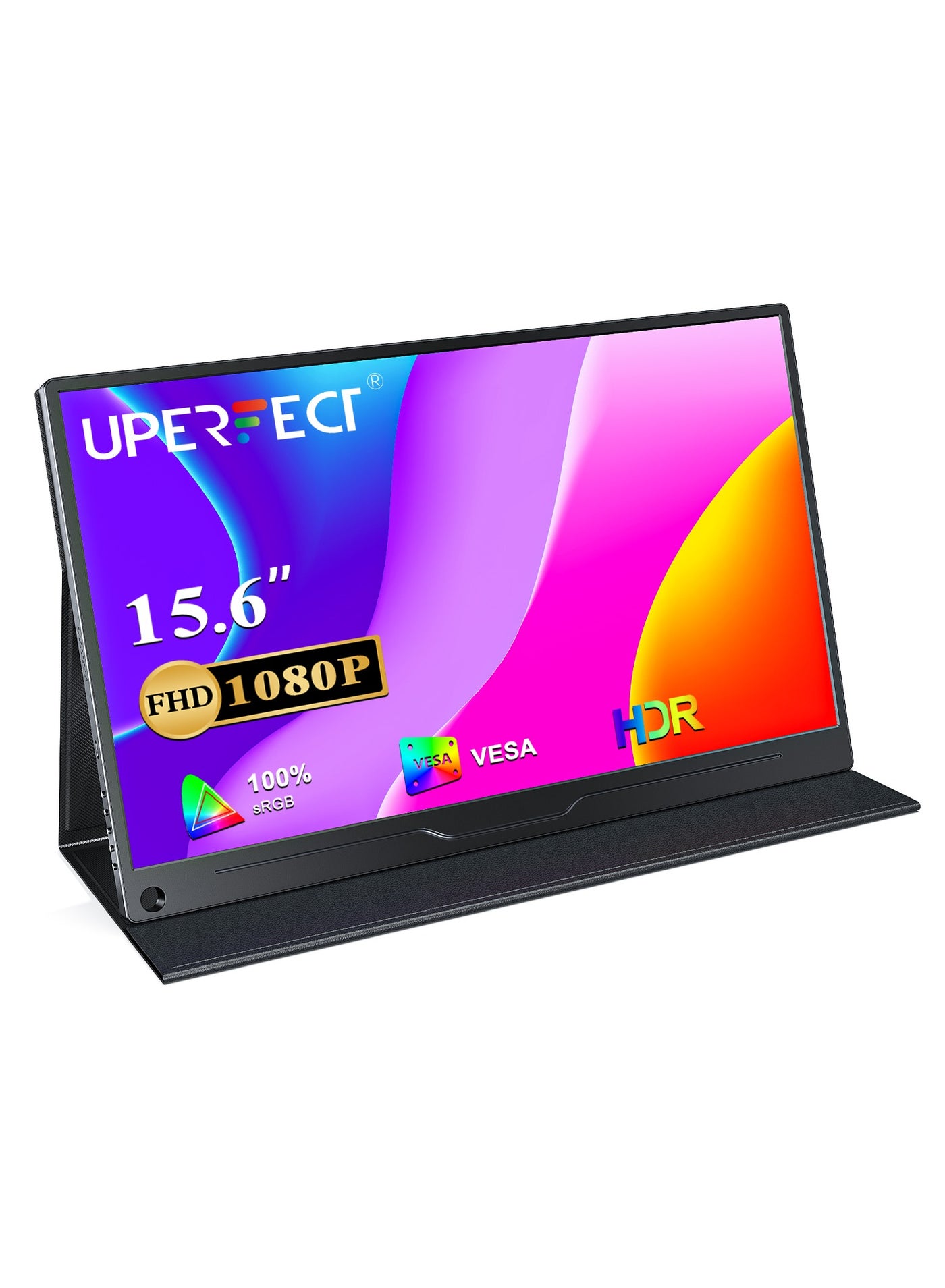 Compare UPERFECT 15.6 Inch Black Portable Monitor  Full HD IPS Screen 1920 x 1080 with HDMI USB C for Laptop PC Mobile Phone PS45 Switch with Protective Case VESA Compatible at KSA Price
