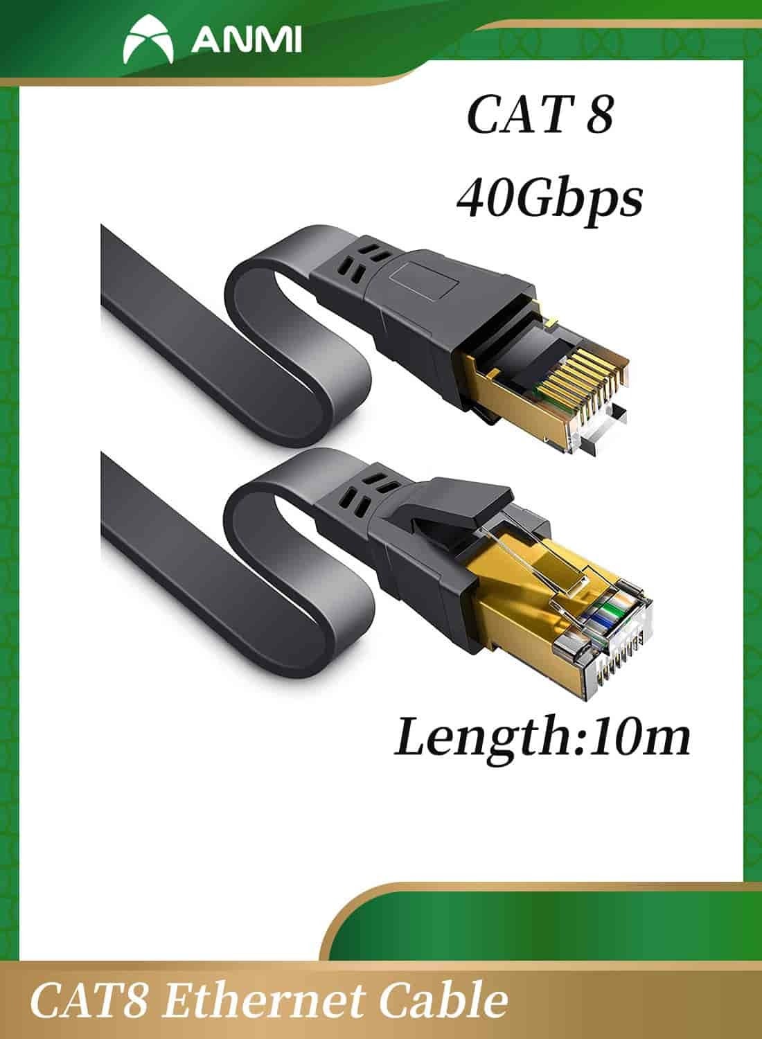 10m CAT8 Ethernet Cable, High Speed Heavy Duty…