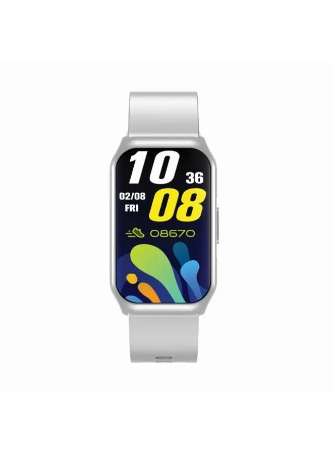Green Lion Track Fit Smart Watch (Silver)
