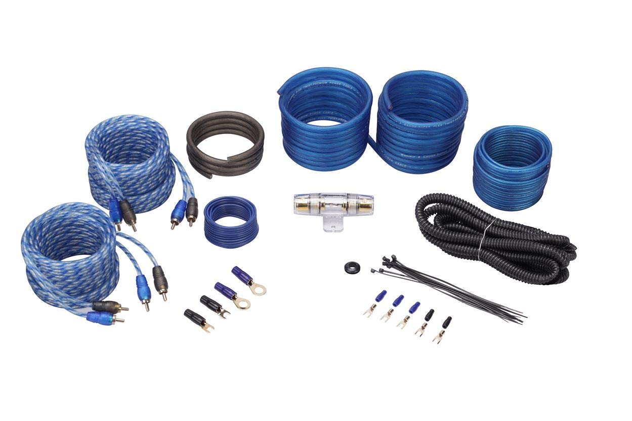 Compare Rockville RWK82 8 Gauge 4Channel Car Amplifier Wiring Kit, 2 RCA Cables, OxygenFree Copper, Durable PVC Insulation, Complete Installation Set, for Car Audio Enthusiasts at KSA Price