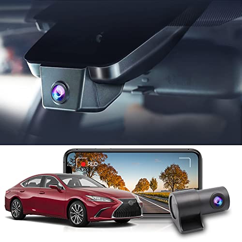 Compare Fitcamx Front 2160P+Rear 1080P Dash Cam Adapts for Lexus ES 20192025 ES350 ES300h ES250 F Sport, OEM Style, Dual HD Video, Builtin WiFi & APP, Loop Recording, GSensor, Easy to Use, 128GB Card at KSA Price