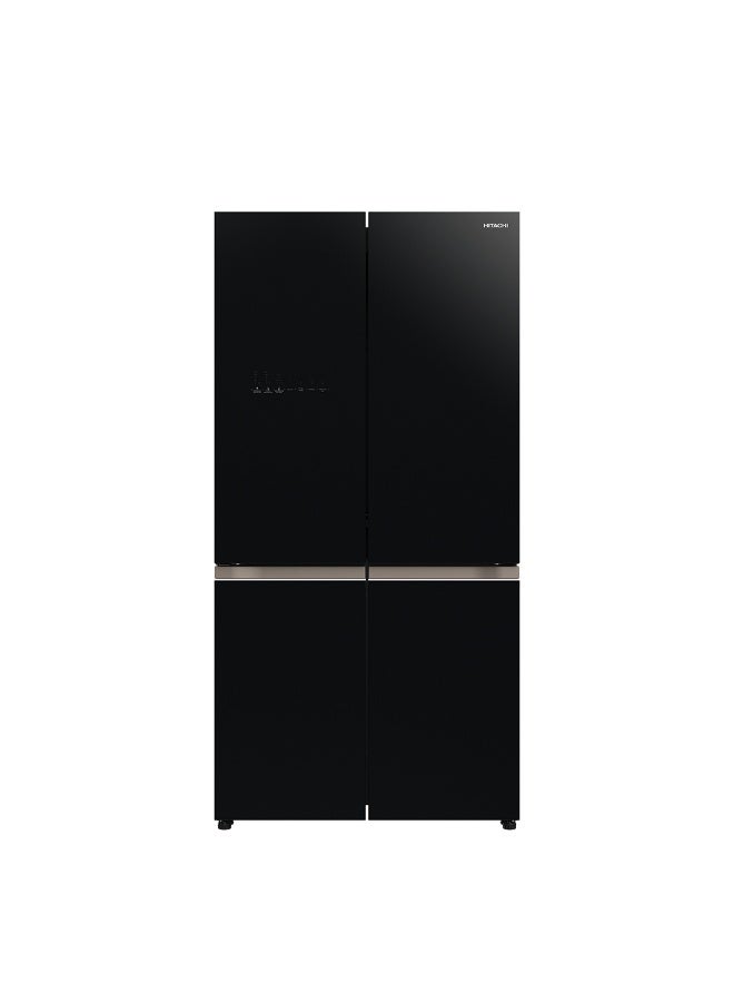 Compare 720L Gross, Net 514L, Side by Side 4 Door Refrigerator, 10 Year Warranty on Inverter Compressor, French Door Fridge, Dual Fan Cooling, Automatic Ice Maker RWB720VUK04GBK Glass Black 720 L RWB720VUK04GBK Glass Black at KSA Price