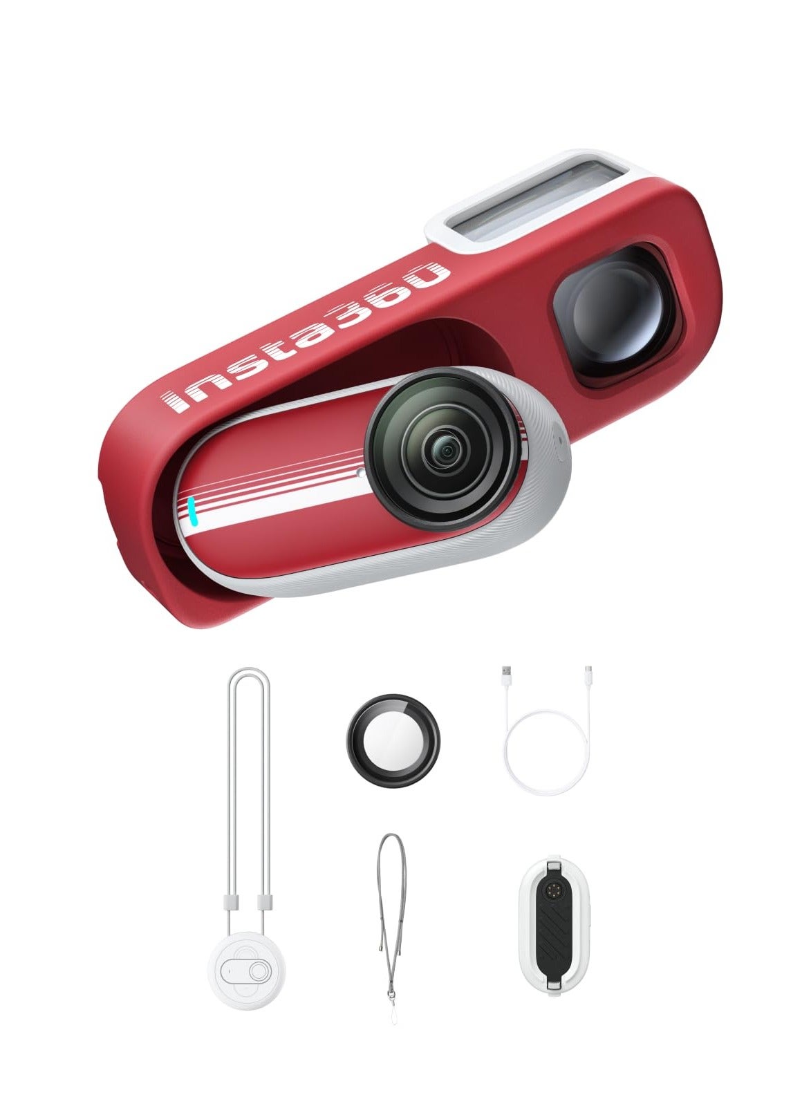 Compare GO 3S Retro Bundle Special Edition 128GB | Small 4K Vlogging Camera, HandsFree POV Cam, Retro Filters, 4K30fps, Extra Bttery, Lightweight Wearable Vlog Camera for Street & Daily Shots  Classic Red at KSA Price