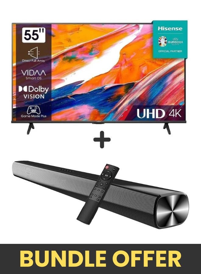 55 Inch 4K UHD LED Smart TV, HDR, DTS,…