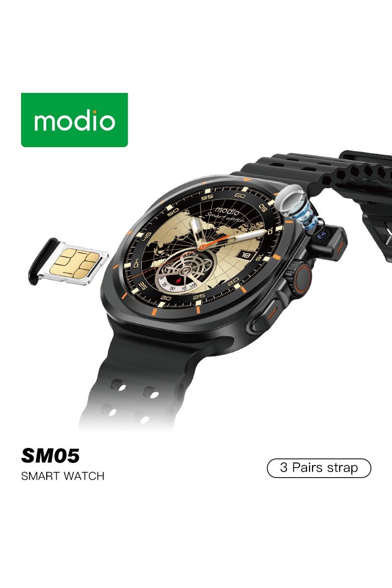 Modio SM05 Smartwatch with HD Calling Sim Card…
