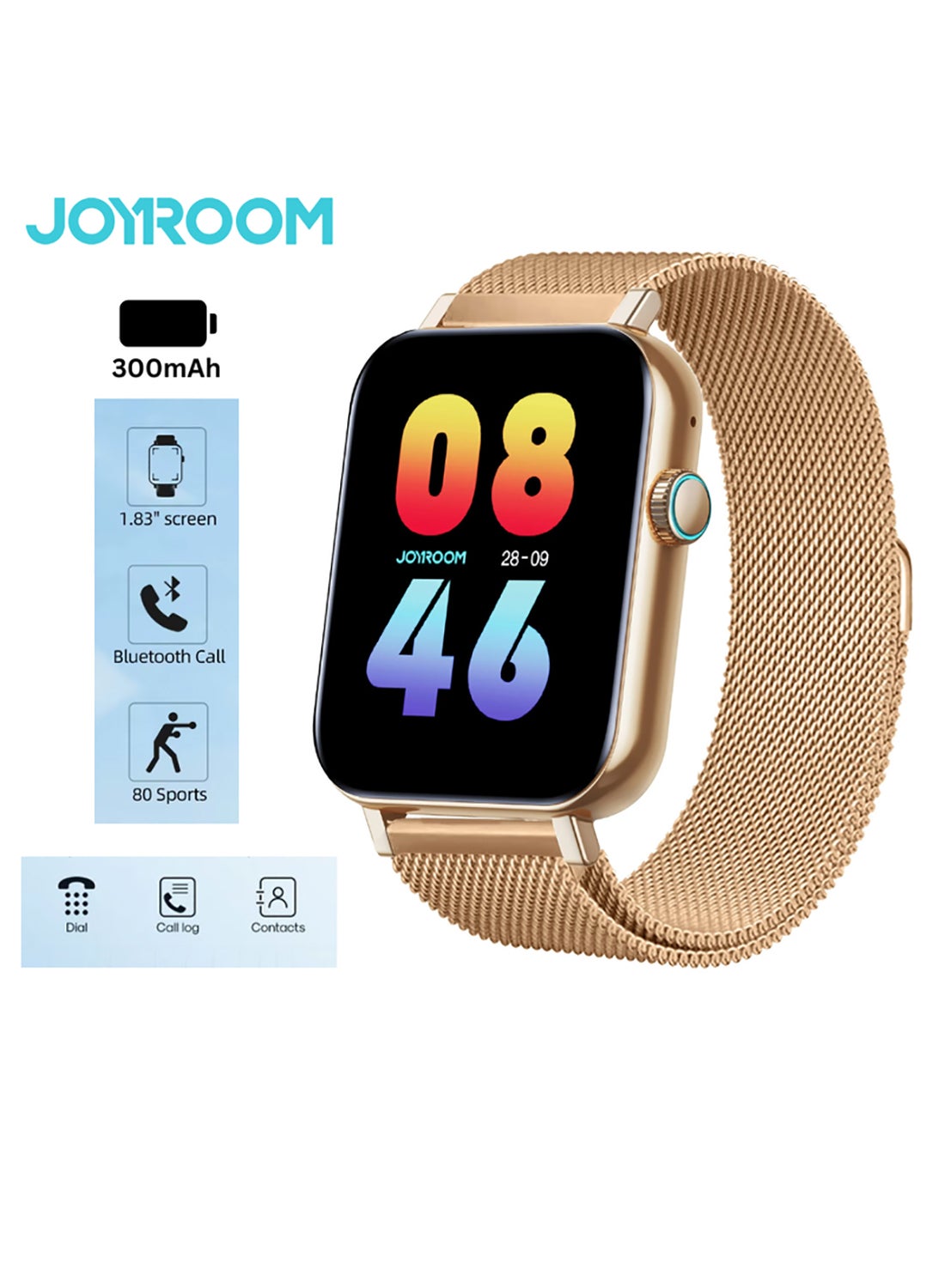 300 mAh JR-FT5 Fit-Life Smart Watch, Make And…