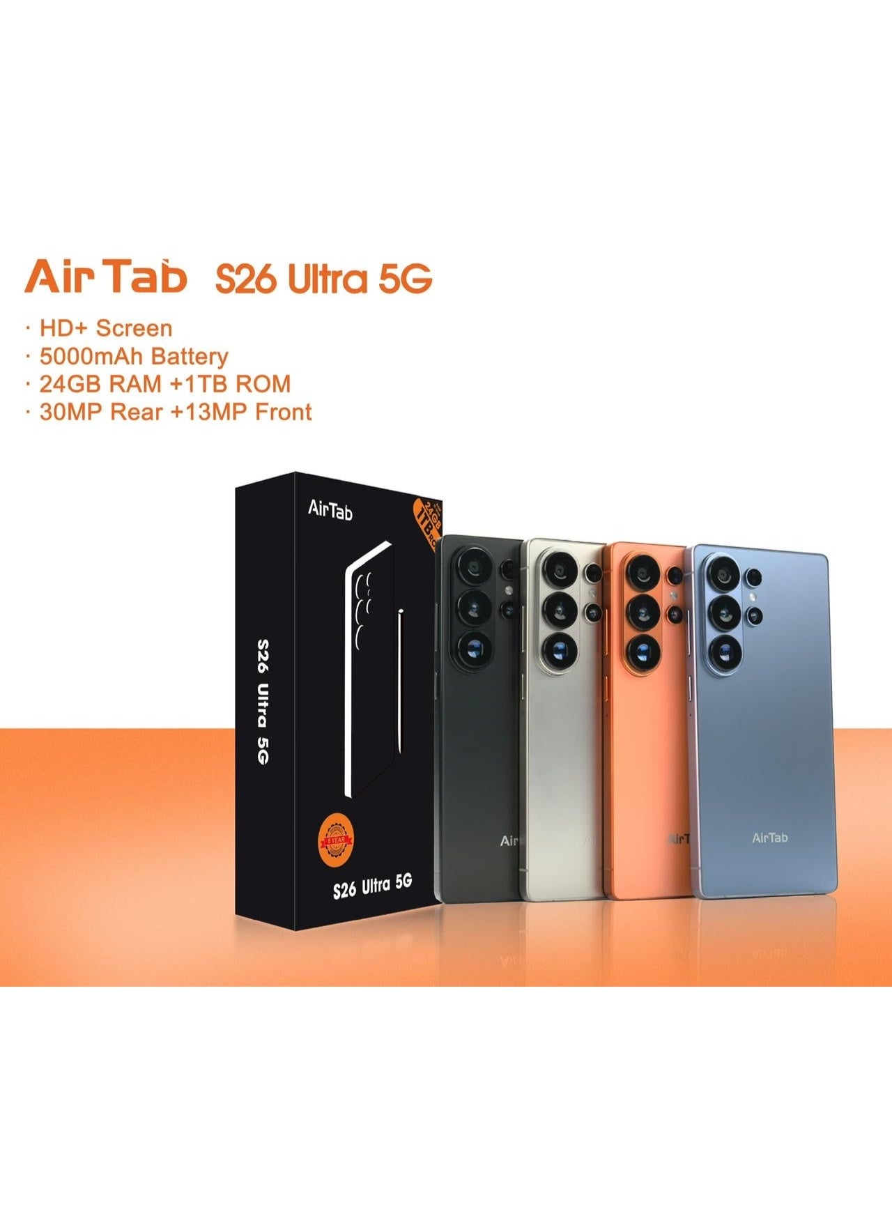 Compare S26 ULTRA 5G 1TB ROM 24GB RAM| 30MP RAER CAMERAA +|13MP FRONT CAMERA| SCREEN WITH DYNAMICSISLAND|5000MAH BATTERY|FHD+SCREEN at KSA Price