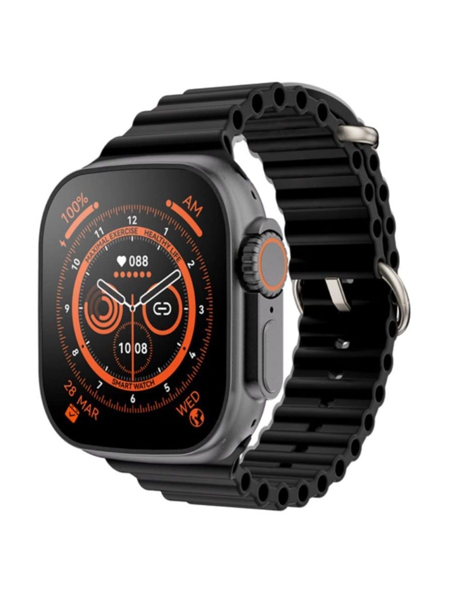 Compare T10 Ultra Smart Watch Larger Display Waterproof, Video Controlling Assistant Wireless Fast Charging, Bigger Display Ultra smart watch at KSA Price