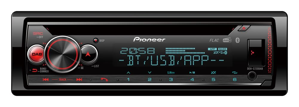 Pioneer DEH-S720DAB 1-DIN CD Tuner with DAB/DAB+,…