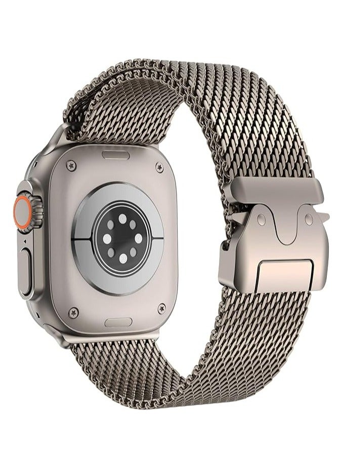 Milanese Mesh Loop Band Compatible with Apple Watch…