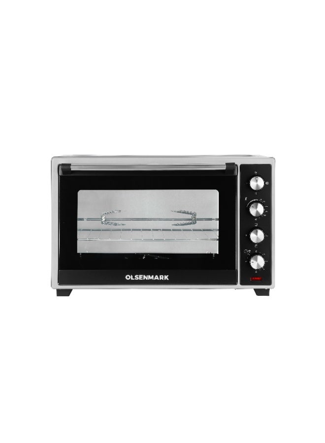 Compare Olsenmark 60L Electric Oven with Rotisserie & Convection – 2000W, Double Glass Door, 100–250°C Temperature Control, 60Min Timer with Auto ShutOff, Black & Silver | Model OMO7051 60 L 2000 W OMO7051 Black and Silver at KSA Price