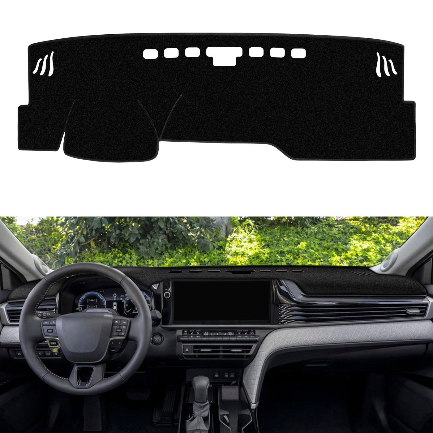 Compare REMOCH Dash Cover for Toyota Camry 2025 2026 Dashboard Cover Mat Sunshade No Glare UV Rays Protector Nonslip Pad Accessories Black at KSA Price