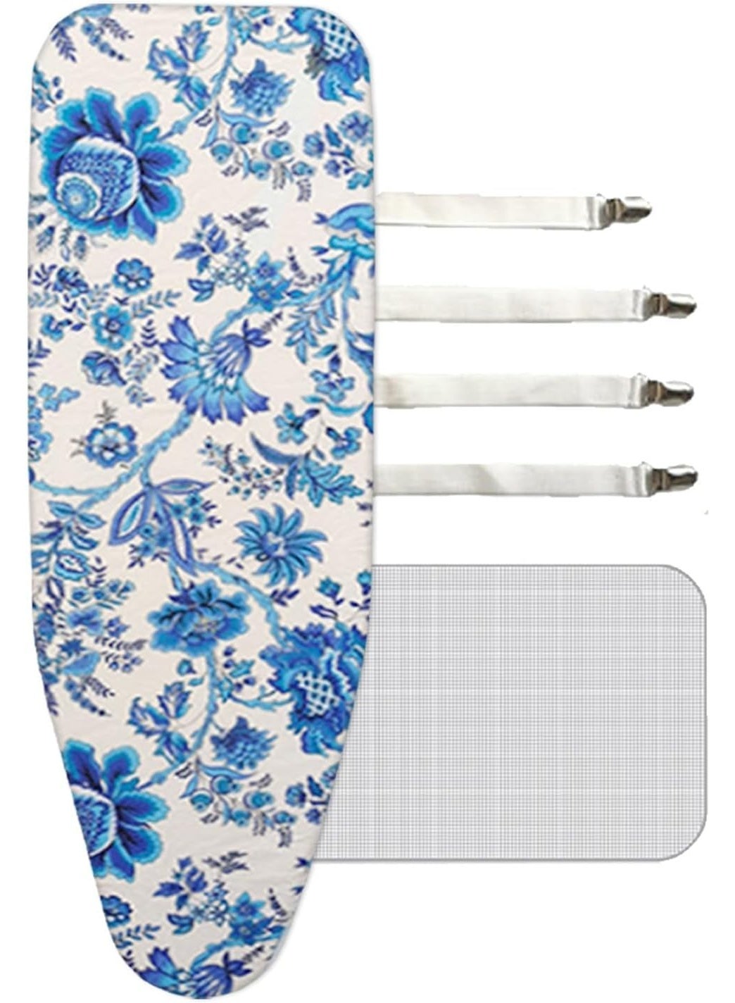 Compare Ironing Board Cover, 135x56CM Cotton Iron Board Cover with Insulation Network and Elastic Fasteners, Heat Resistant Non Slip Foldable Design Ironing Covers for Homes at KSA Price