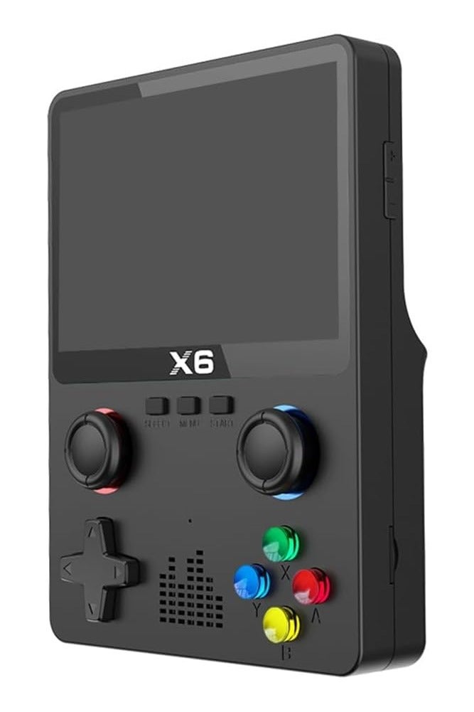 Compare X6 Retro Handheld Game Console – 3.5 Inch IPS HD Screen, Builtin 10,000+ Classic Games, Supports 11 Emulators MD, MAME, CPS, SMD, Dual 3D Joystick, 32GB Memory, TV Output, 2000mAh Battery – Portable Gaming Device for Kids & Adults at KSA Price