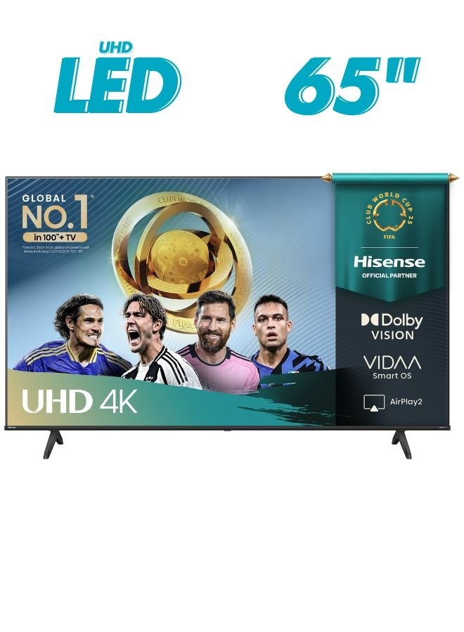 Compare Hisense 65Inch 4K UHD Smart TV – Immersive Entertainment with Dolby Vision, Dolby Audio & Game Mode Plus | VIDAA OS, WiFi, Bluetooth, Netflix & YouTube 65A61Q  2025 Model 65A61Q Black at KSA Price