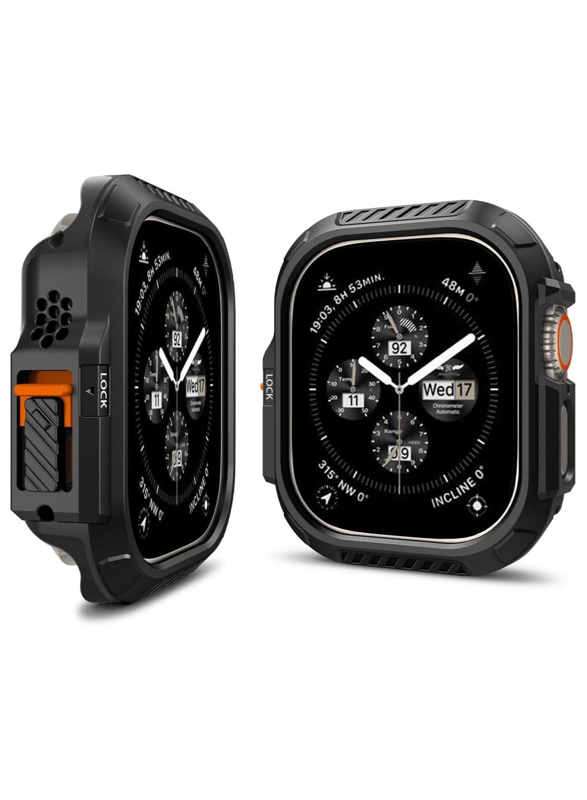 Compare Lock Fit Apple Watch Ultra 3 21 Case with Secure Locking System Cover 49mm  Black at KSA Price