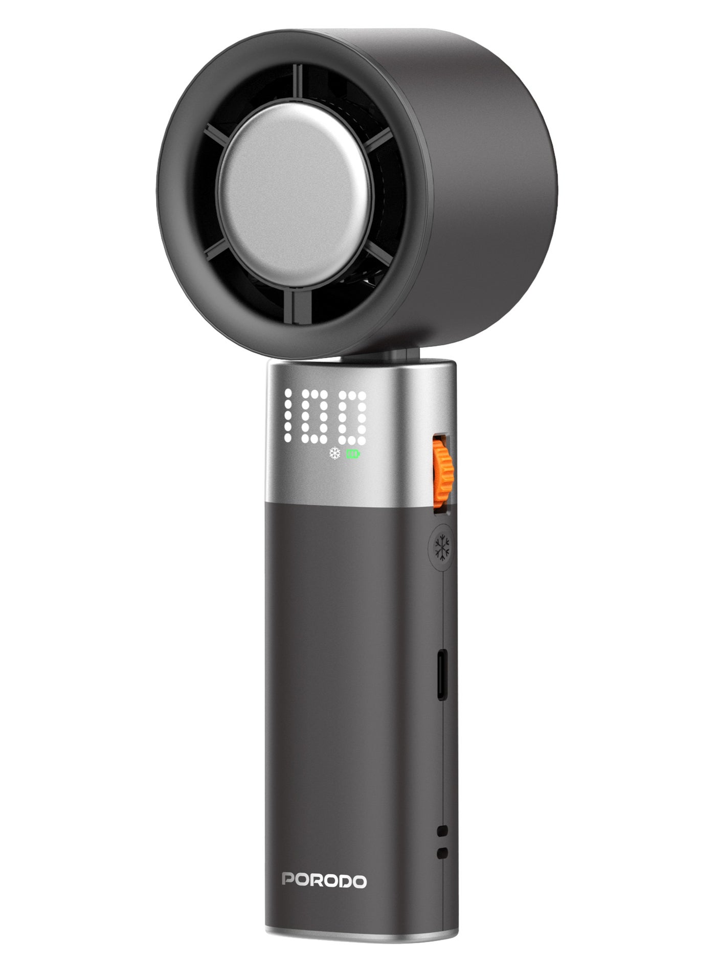 Compare Handheld Turbo Fan, 13000RPM with Flashlight & Digital Display  Foldable & Portable Design  Customizable Wind Speed  Rechargeable Battery  Black at KSA Price