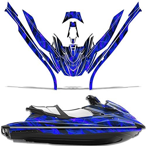 Compare Wholesale Decals Jet Ski Graphics kit Sticker Decal Compatible with Yamaha WaveRunner GP 1800 20172021  Flames Blue at KSA Price