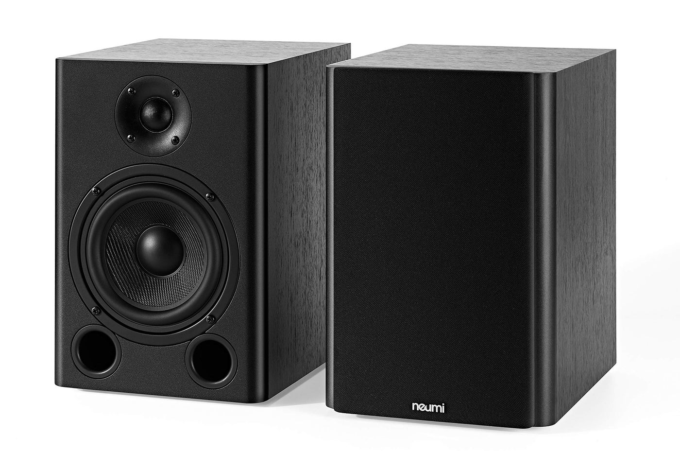 Compare NEUMI BS5 Passive Bookshelf Speakers 5Inch Woofer 1Inch Tweeter Dark Wood 1 Pair at KSA Price