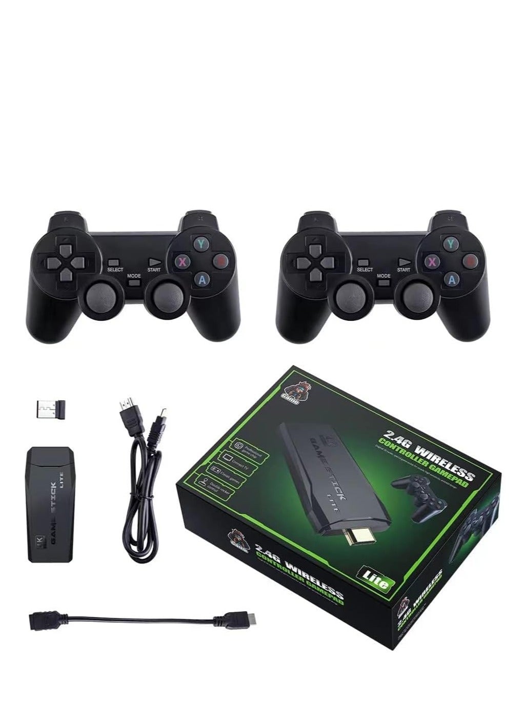 Compare ShProtect Retro Game Console, Plug and Play Video Games 4K HDMI Output for TV, Classic Game Console, Built in 10000+ Games with 9 Emulators and 2 Controller for Kids u0026 Adults 64G at KSA Price