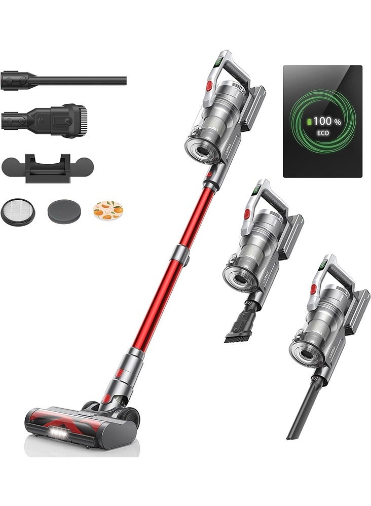 Compare Cordless Vacuum Cleaners, 450W 33kPa Powerful Stick Vacuum, 55 Minutes Max, AntiTangle Floor Brush, Colorful Animated Screen, Handheld Vacuum for Floor Carpet Pet Hair Elite S6 at KSA Price