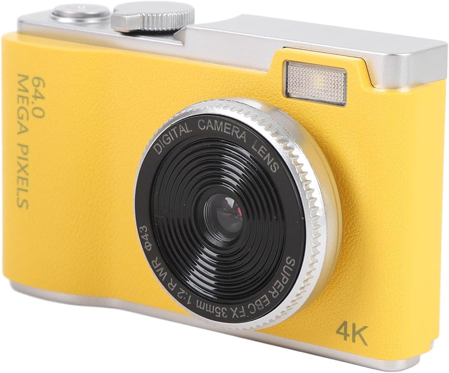 Compare Asixxsix Digital Camera 4K Vlogging Vintage Kids Camera 16x Zoom Anti Shake No Memory Card at KSA Price