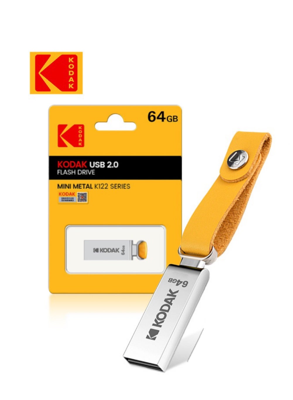 K122 USB 2.0 Metal Flash Drive, Mini Portable,…
