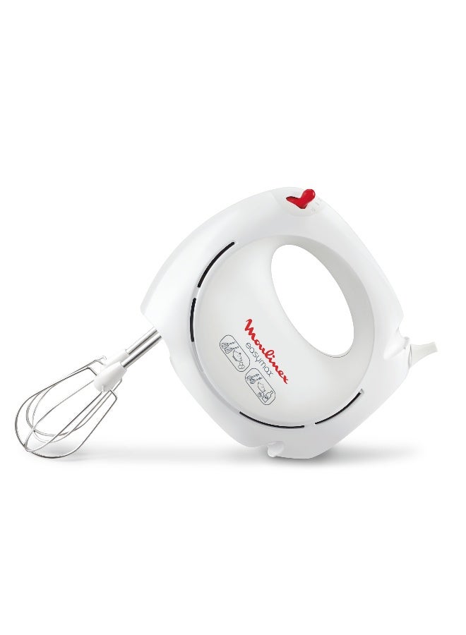 MOULINEX Easy Max Hand Mixer, 200 Watts, White,…