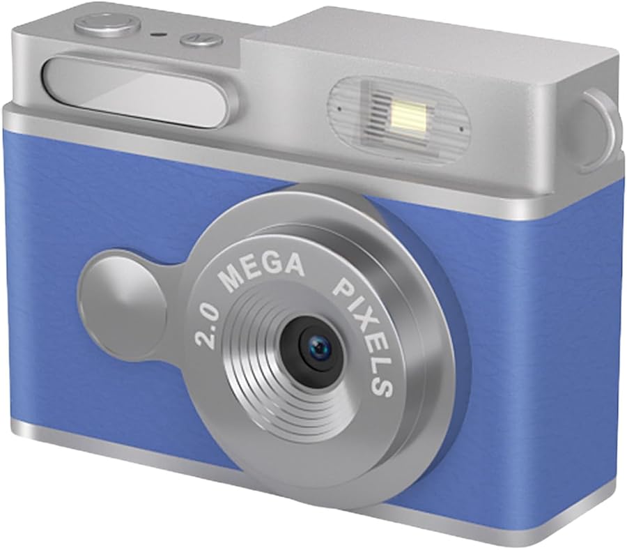 Compare Blue Vintage Camera 1080P Video 12MP Photography Travel Friendly Extended Battery at KSA Price