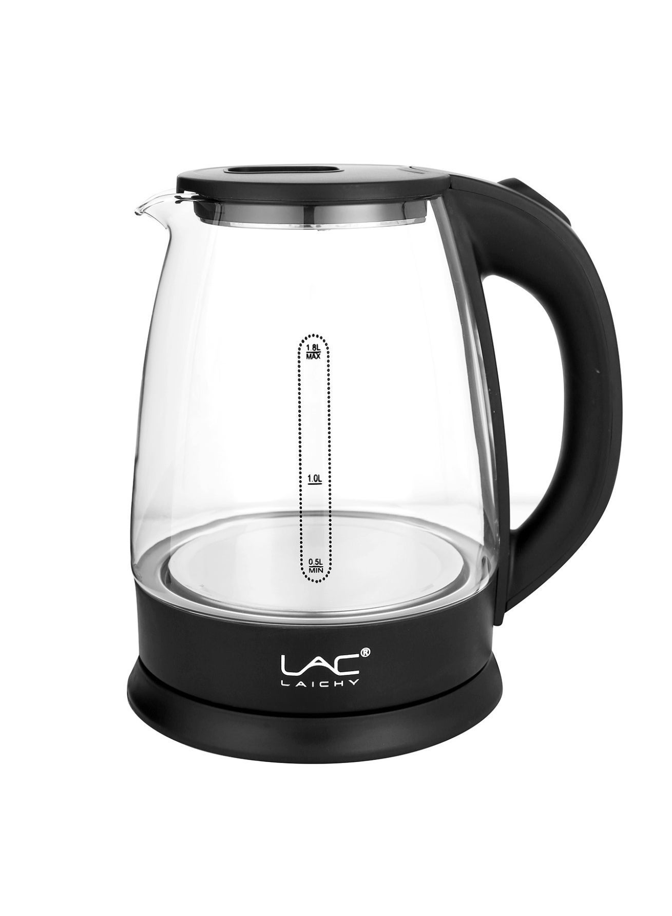LAC LAICHY electric glass kettle, 360° rotatable base,…