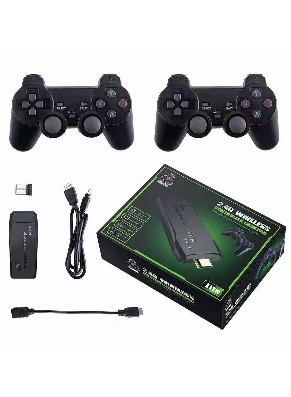 Compare M8 Retro Gaming Console HDMI TV Game Console with Wireless Controllers, Dual Player Arcade Machine, HD Retro Game System at KSA Price