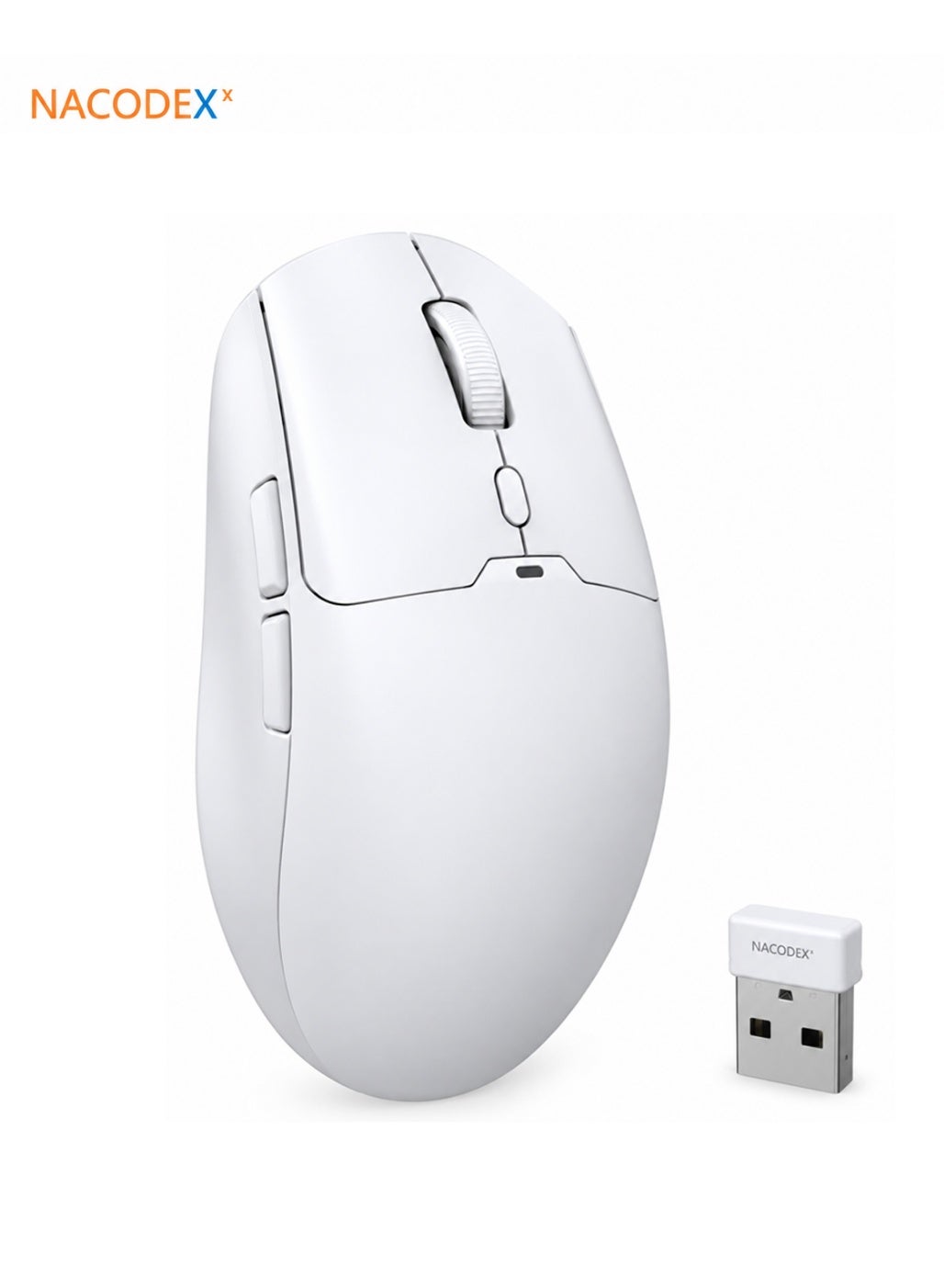 Compare NJ11 TriMode Wireless Gaming Mouse 2.4GBluetoothWired 3 Connection Modes, 61g Ultra Light Symmetric Ergonomic Mouse for Small Hands, 6 Levels DPI Up to 12800, Dual 1000Hz Ultra Low Latency Polling Rate, 1.3H Fast Charging 300mAh Battery, Programmable Buttons Custom Driver PC Laptop Gaming Office Mouse at KSA Price