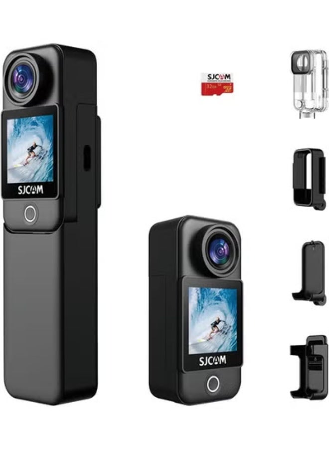 Compare SJCAM C300 4K30fps Action Camera 3800mAh Battery Sport Camera with Touch Screen 8xZoom 96ft Underwater Camera Accessories Kit for Outdoors Activities at KSA Price