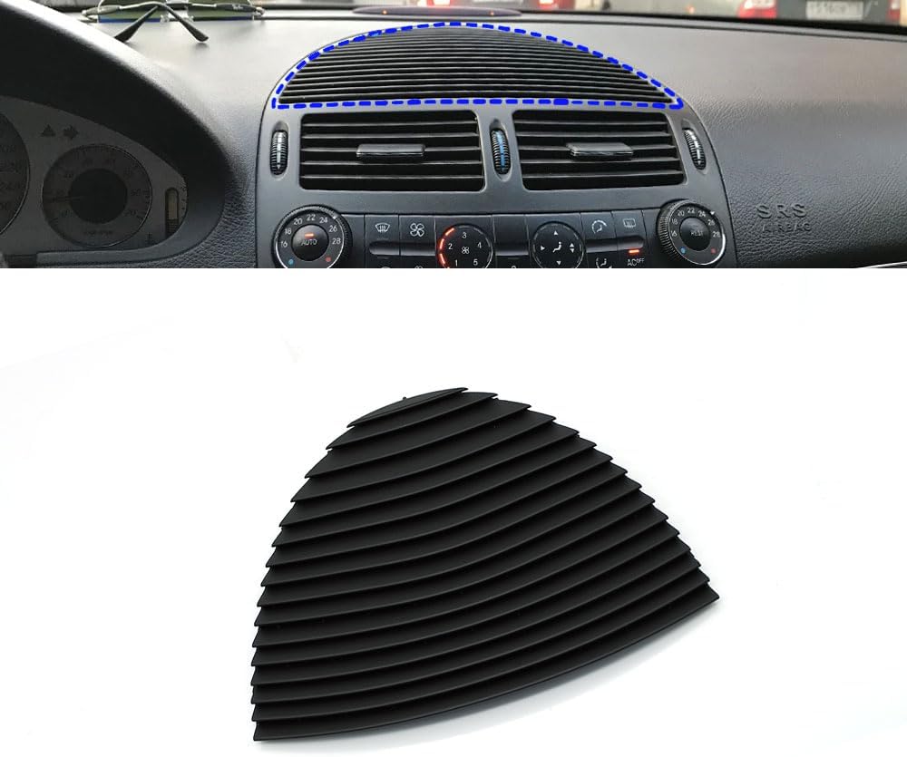 Compare Goodithy Front Center Air Vent Outlet Cover for Mercedes Benz EClass W211 Black, Speaker Cover at KSA Price