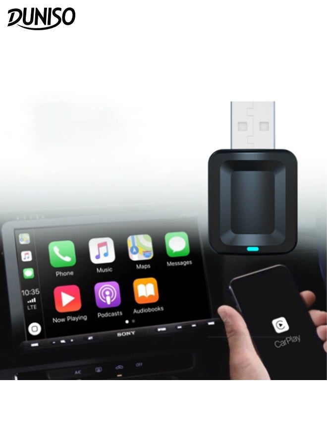 Compare 2 in 1 Car Wireless Streaming Box Upgraded Wireless Carplay Auto Adapter Mini Stable Car Streaming Device Ai Box Plug and Play Setup Converts Wired CarPlay to Wireless for Car Fit Apple Android Phones at KSA Price