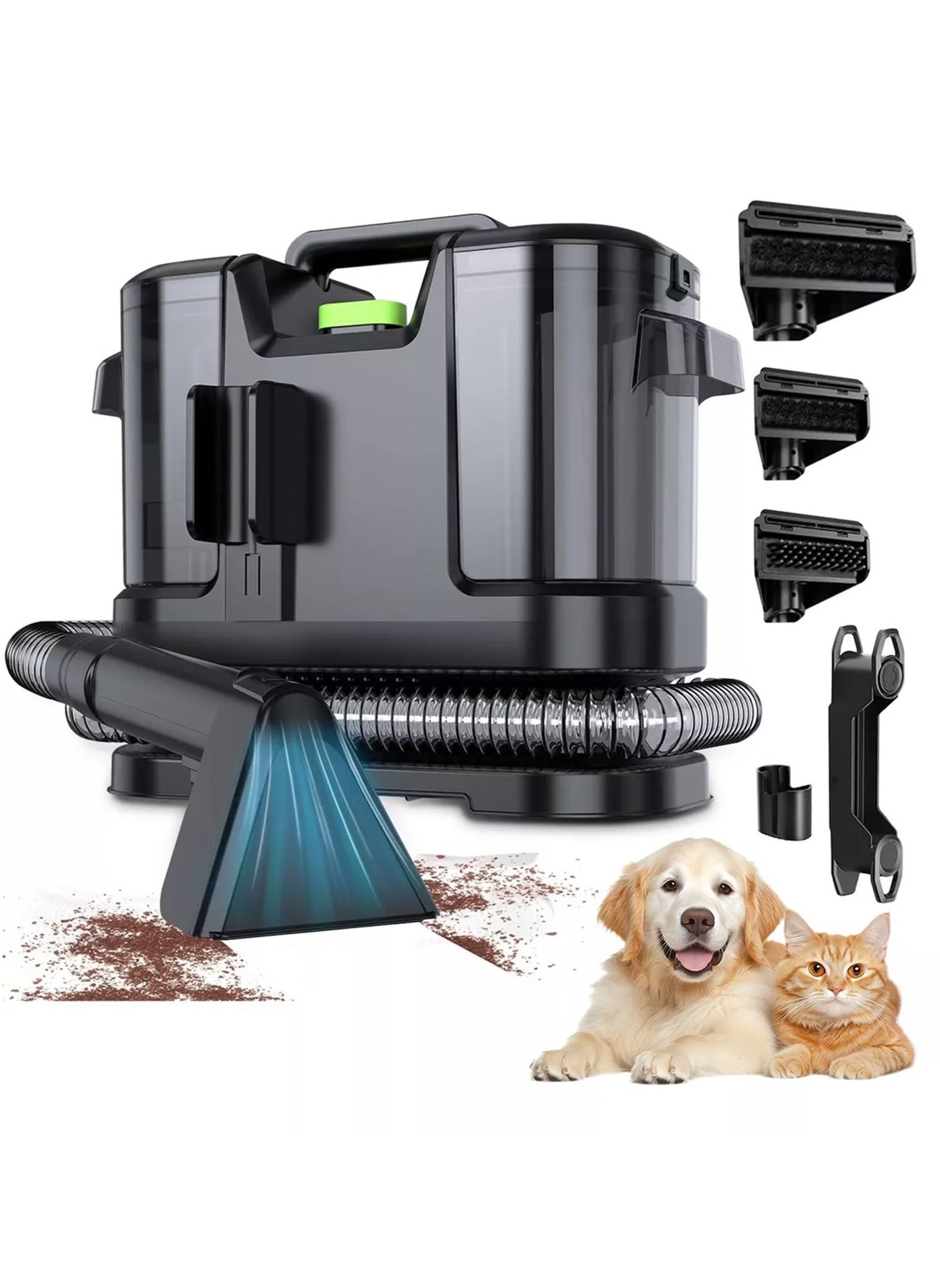 Compare Carpet Cleaner Wired Dry & Wet Cleaner, Removes Tough Spot & Stain, Easy To Use on Multi Surfaces: Sofa, Car And Upholstery 500W Black at KSA Price