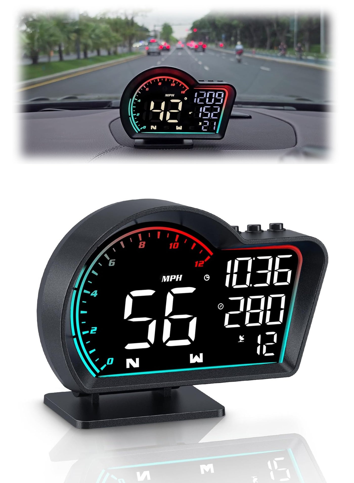 HUD Digital Speedometer for Car Universal…