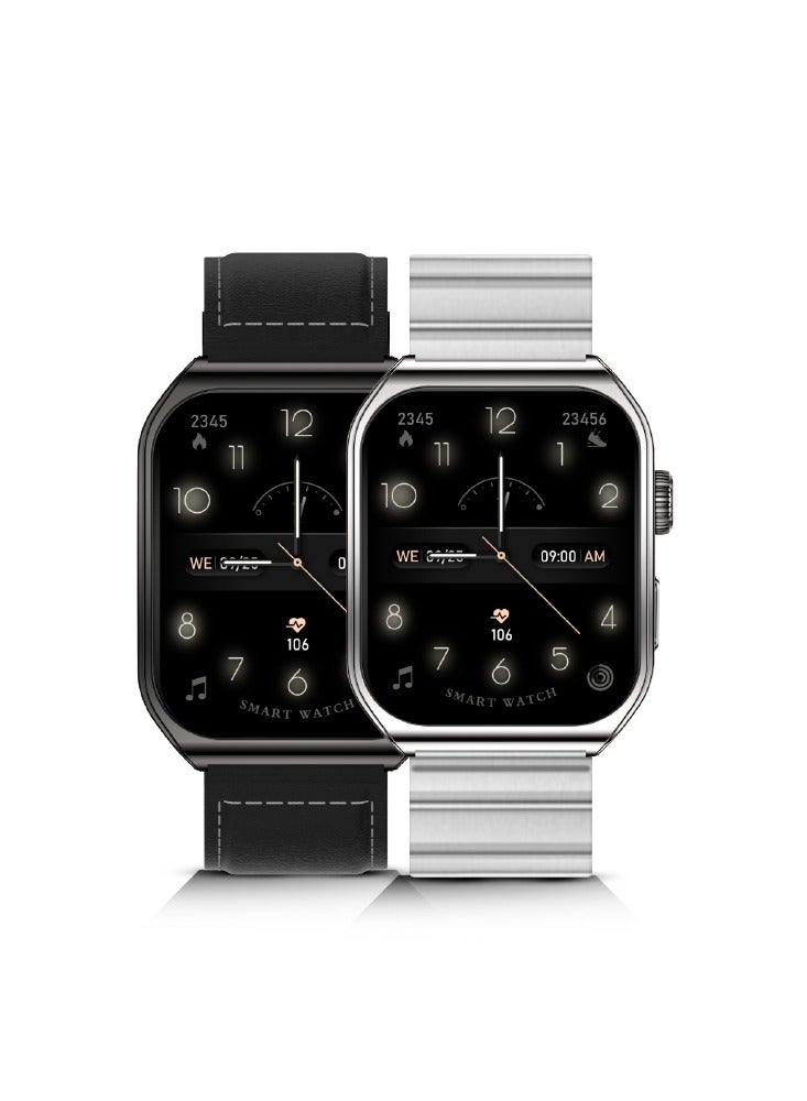 Compare Lycka Smarto Curve Smart Watch 2.02 inch LED Display, Bluetooth Calling, Standby Time: 7 days, Usage Time: 3 days Waterproof IPx7 MATT BLACK at KSA Price