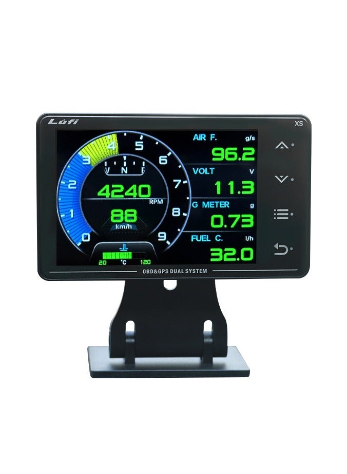 Compare Lufi Xs Obd Gauge Display, GPS Speedometer,car inclinometer, Boost Gauge, RPM Meter, Heads up Display for car,Multifunction Digital Gauge Cluster at KSA Price