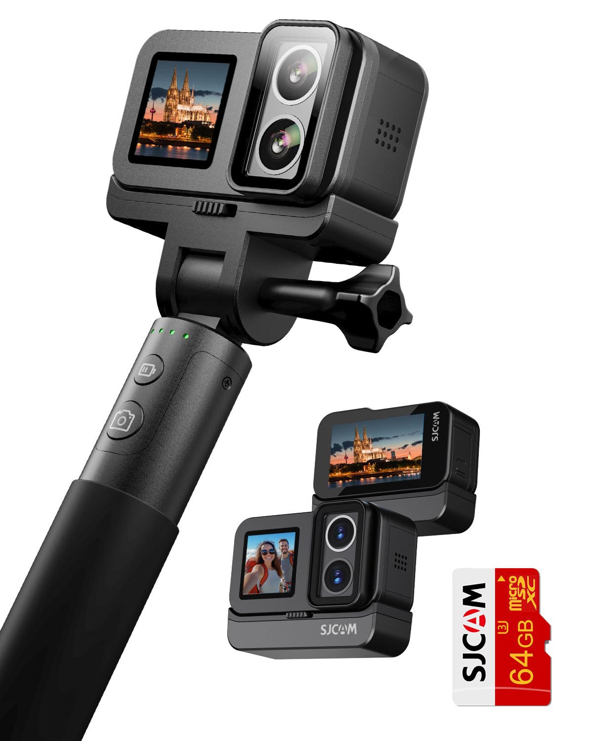 Compare SJCAM SJ20 Ultra Night Vision & 4K Action Cam,8H Power,4K Dual Lens,154° WideAngle FOV,LowLight Motion,Super Stabilization,8X Zoom,30M Underwater Camera for Snorkling,Surfing,Diving,Camcorders at KSA Price