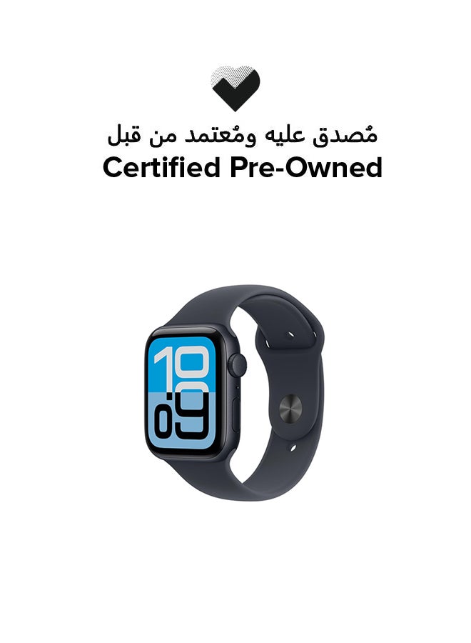 Compare Certified Pre Owned  Watch SE 3 GPS 44mm Sport Band ML  Midnight Midnight at KSA Price