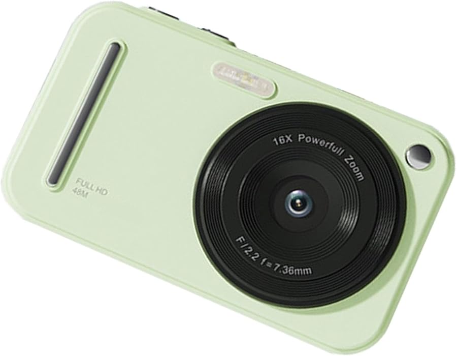 Green 1080P 48MP Digital Camera With Beauty Filter…