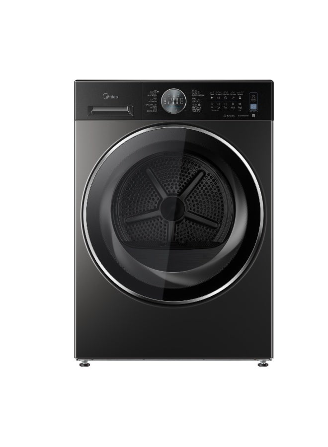 Compare Heat Pump Dryer, Dual Inverter, Sensor Dry, Turbo Drying, AntiCrease, UV Hygiene, Condenser SelfCleaning, Reversible Door, Smart Home Compatible – 1400 RPM – 10 kg MD210H100WTGCC Titanium at KSA Price