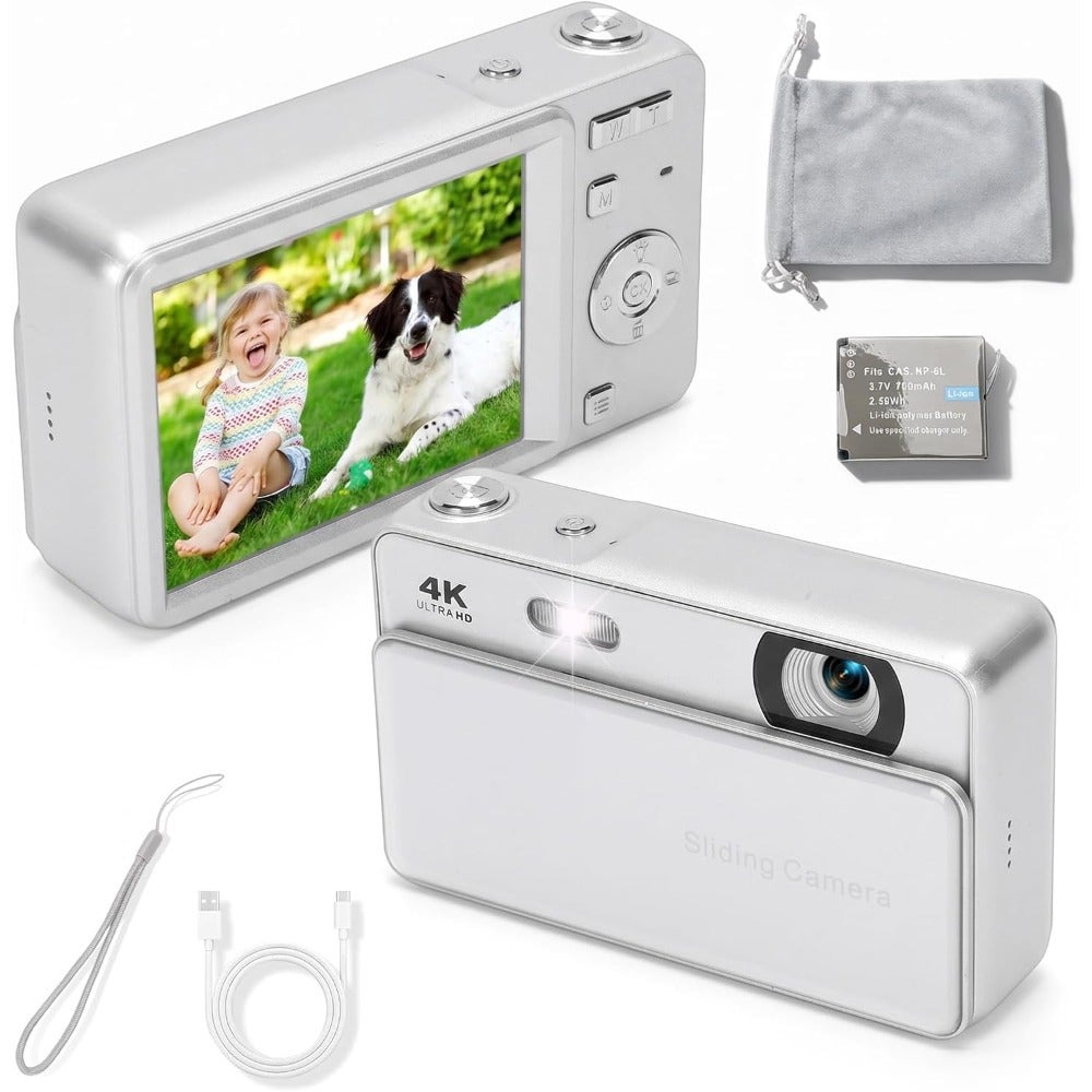 Compare 4K 64MP Sliding Digital Camera for Travel Teens Students at KSA Price