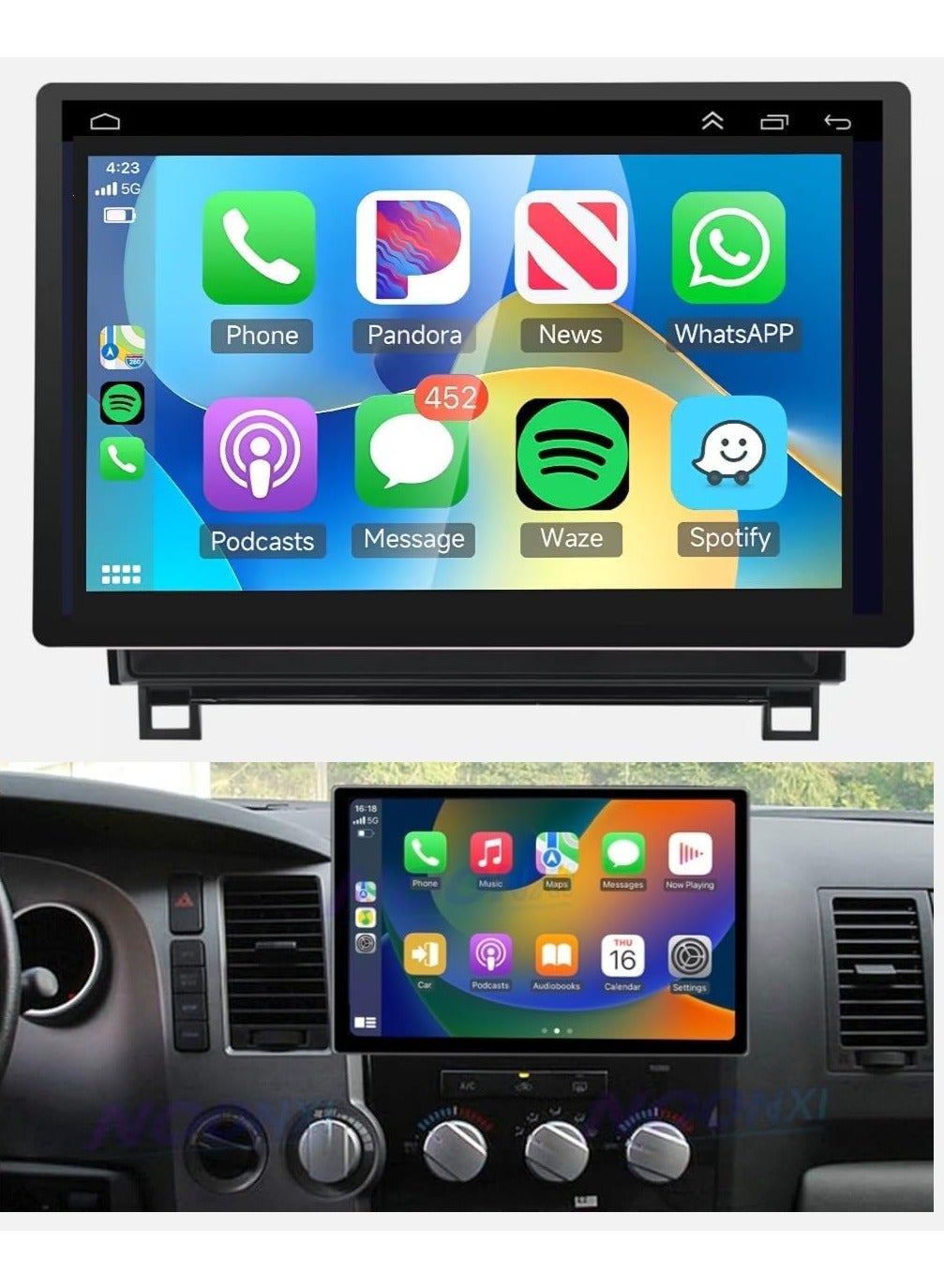 Compare Car Stereo Android Screen for Toyota Tundra 20072013 Sequoia 20082018 13.3 Inch 4GB RAM 64GB ROM Car Radio Wireless CarPlay GPS Navigation WiFi BT Steering Wheel With HD Camera Included at KSA Price