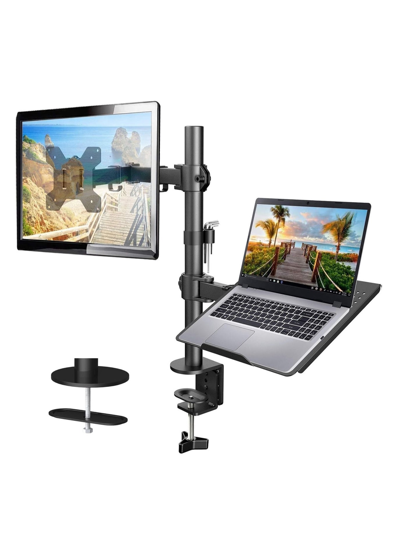 Laptop Monitor Mount, Single Monitor Desk Mount Holds…