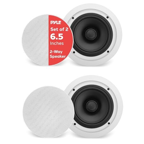 Pyle 65 70v Ceiling Mount SpeakersPair of…