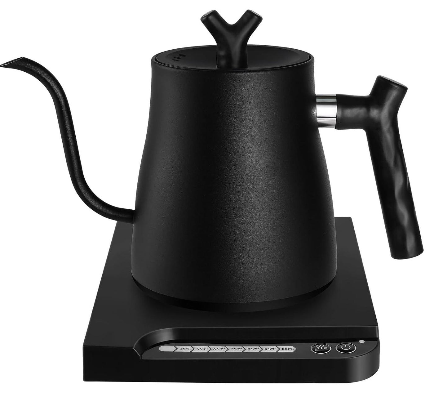 Compare Electric Gooseneck Kettle,304 Stainless Steel Electric Water Kettle & Coffee Kettle with Temperature Indicate, Constant Temperature, Auto Shut Off, Touch Screen Panel, 1000W Quick Heating,1L at KSA Price